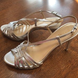 Cole Haan silver sandals